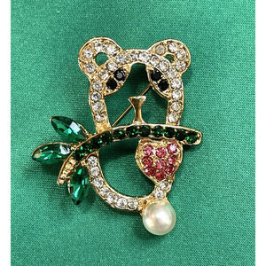 NWOT Koala Bear Branch Brooch Pin Eucalyptus Leaves Tree Australia